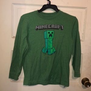 Boys Minecraft graphic long sleeve shirt